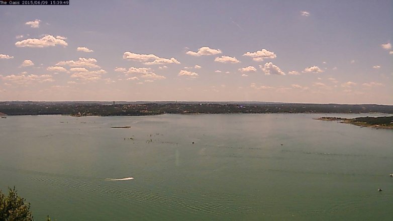 Lake Travis webcam, June 9, 2015 2:45 PM CT