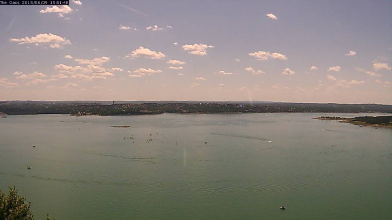 Lake Travis webcam, June 9, 2015 2:55 PM CT
