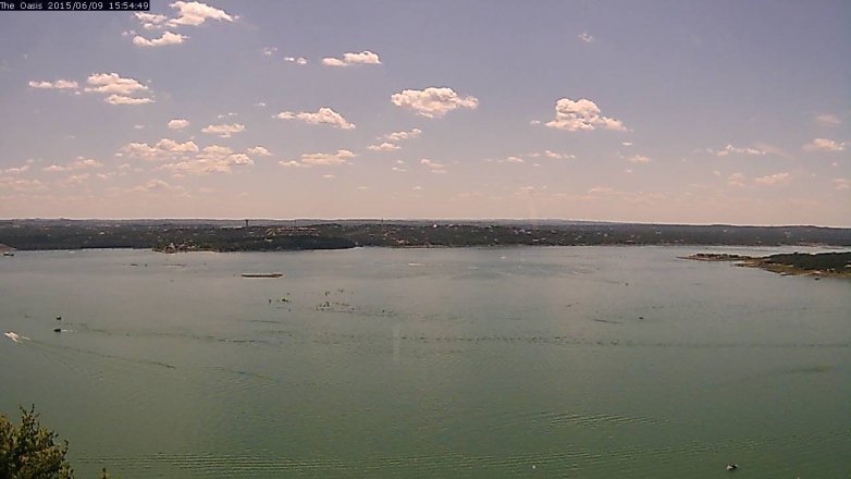 Lake Travis webcam, June 9, 2015 3:00 PM CT