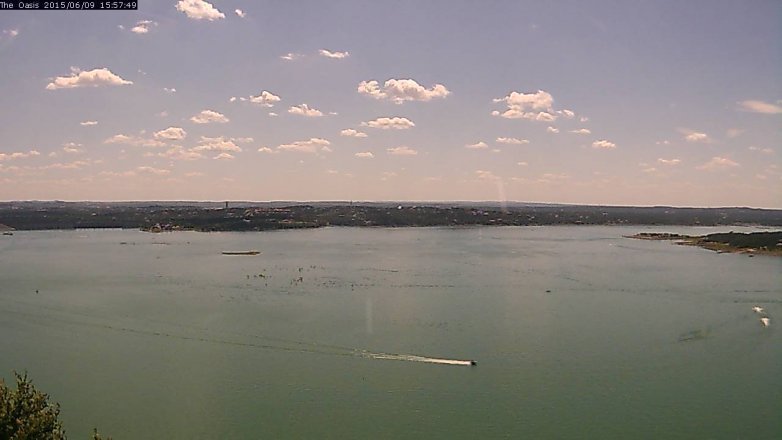 Lake Travis webcam, June 9, 2015 3:05 PM CT