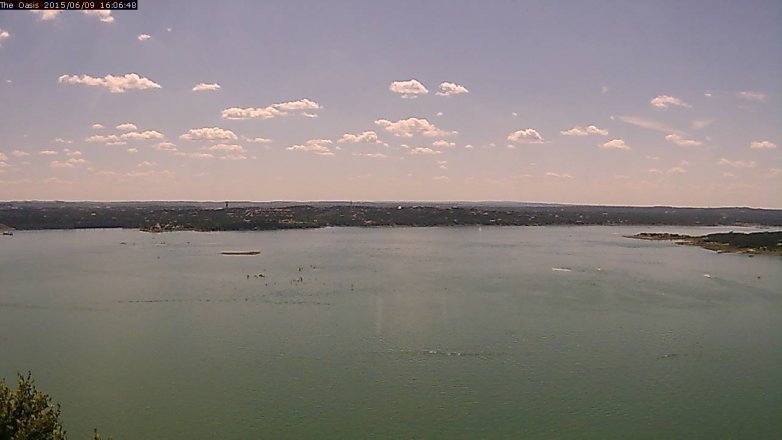 Lake Travis webcam, June 9, 2015 3:10 PM CT