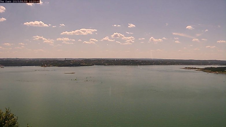 Lake Travis webcam, June 9, 2015 3:15 PM CT