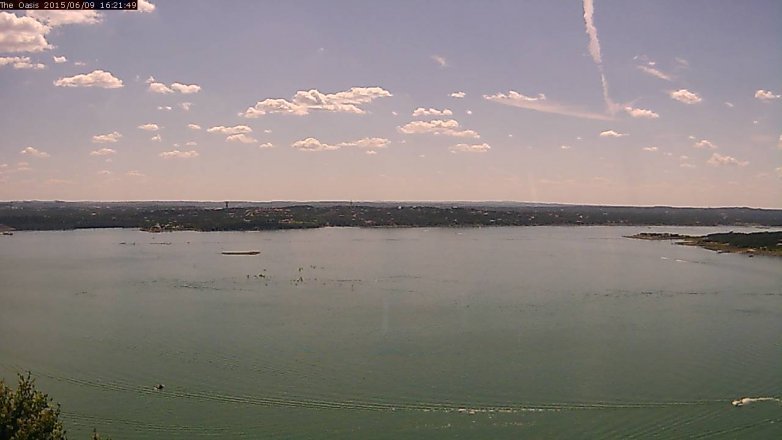 Lake Travis webcam, June 9, 2015 3:25 PM CT