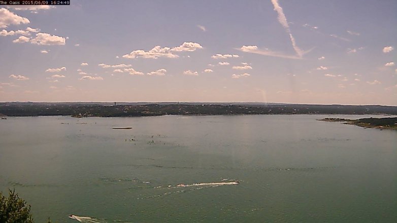 Lake Travis webcam, June 9, 2015 3:30 PM CT