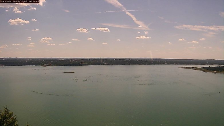 Lake Travis webcam, June 9, 2015 3:40 PM CT