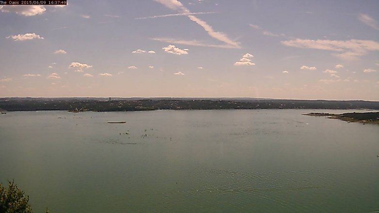 Lake Travis webcam, June 9, 2015 3:45 PM CT