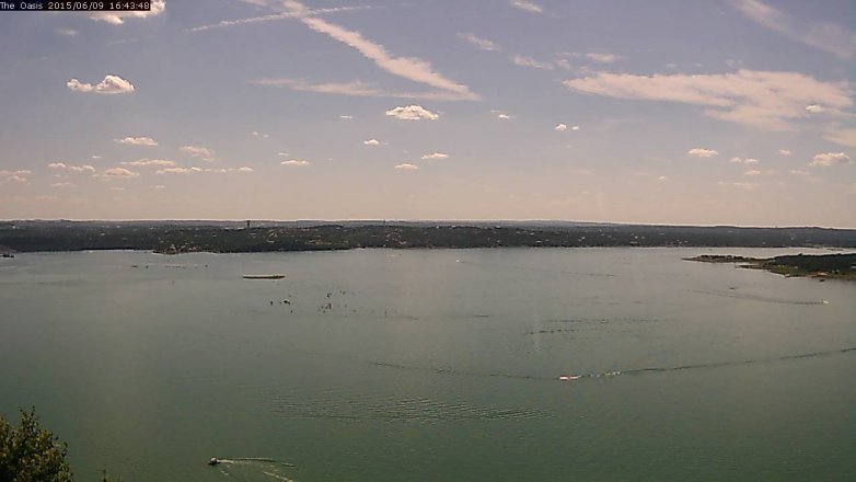 Lake Travis webcam, June 9, 2015 3:50 PM CT
