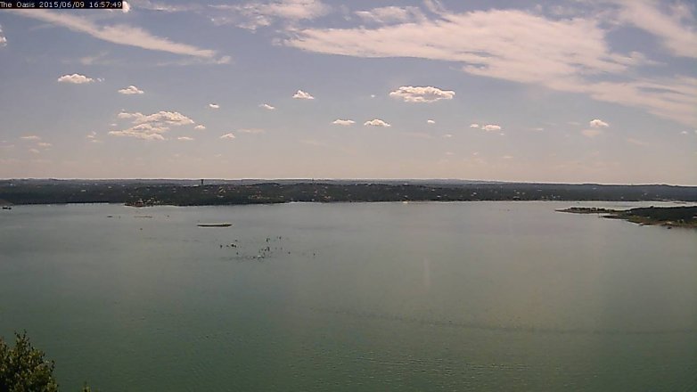 Lake Travis webcam, June 9, 2015 4:05 PM CT