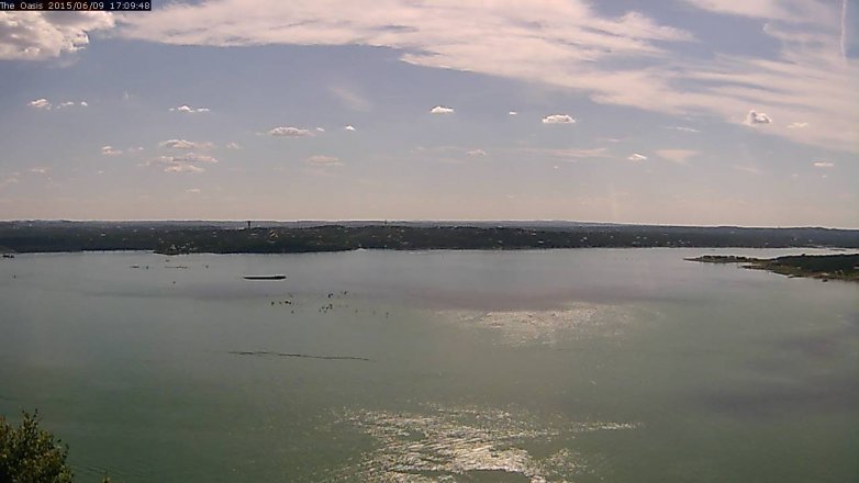 Lake Travis webcam, June 9, 2015 4:20 PM CT