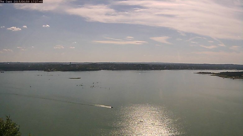 Lake Travis webcam, June 9, 2015 4:35 PM CT