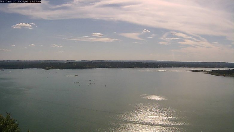 Lake Travis webcam, June 9, 2015 4:45 PM CT