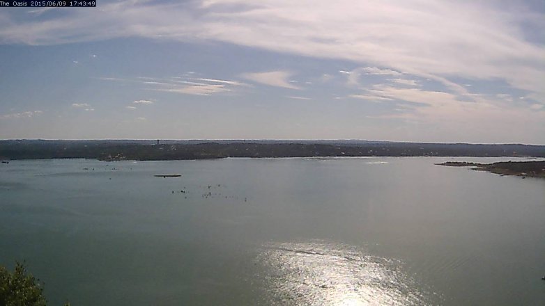 Lake Travis webcam, June 9, 2015 4:50 PM CT