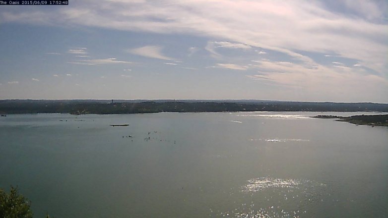 Lake Travis webcam, June 9, 2015 5:00 PM CT