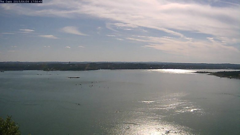Lake Travis webcam, June 9, 2015 5:05 PM CT