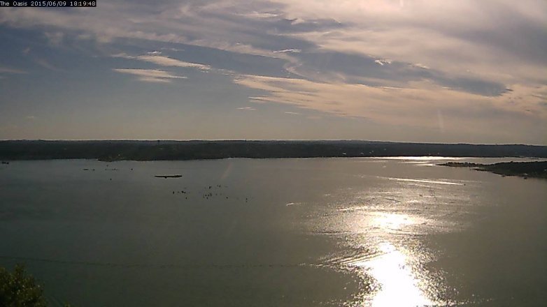Lake Travis webcam, June 9, 2015 5:25 PM CT