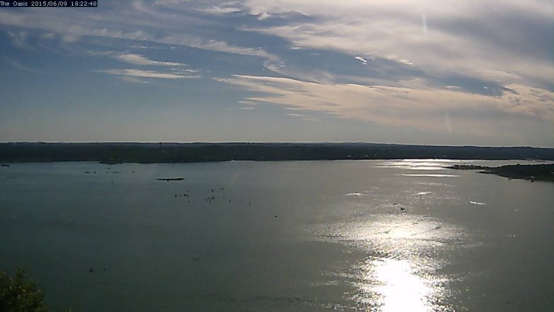 Lake Travis webcam, June 9, 2015 5:30 PM CT