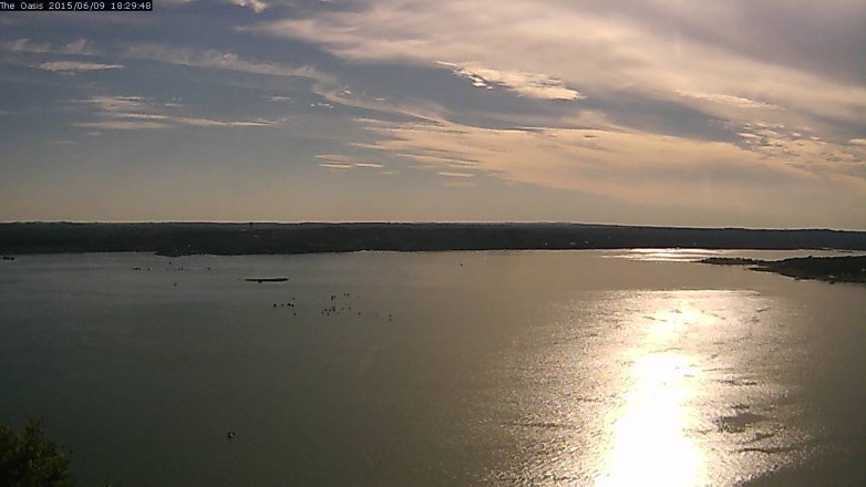 Lake Travis webcam, June 9, 2015 5:35 PM CT
