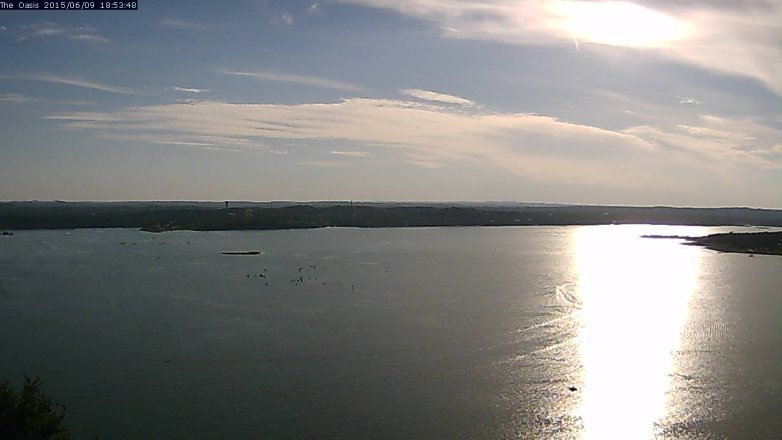 Lake Travis webcam, June 9, 2015 6:00 PM CT