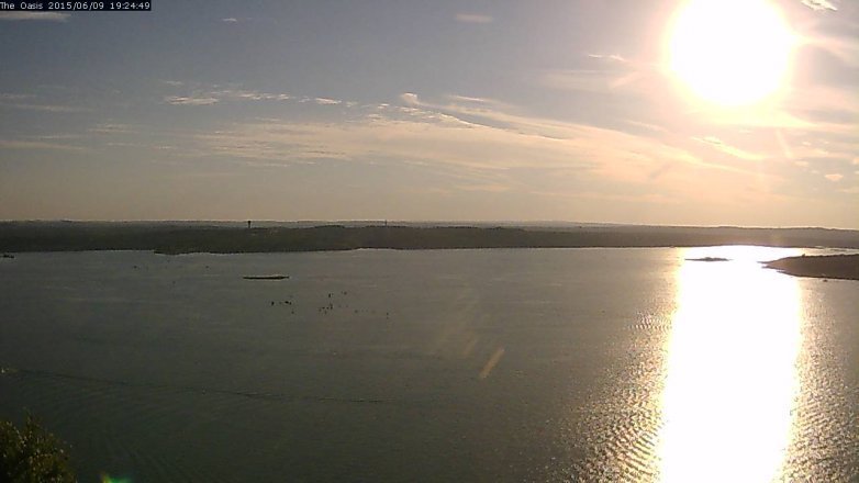 Lake Travis webcam, June 9, 2015 6:30 PM CT