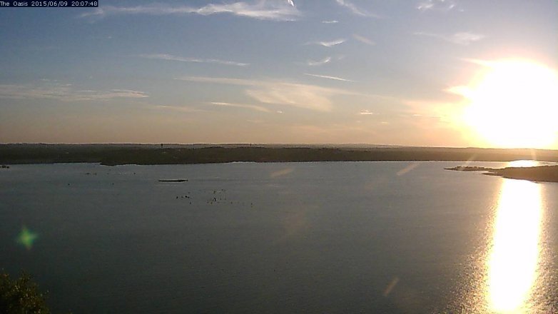 Lake Travis webcam, June 9, 2015 7:15 PM CT
