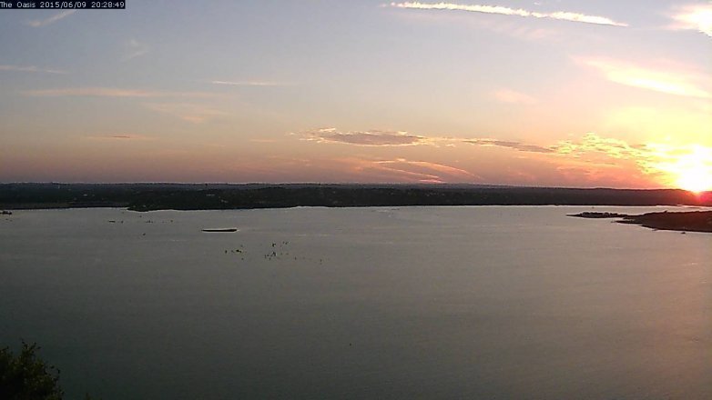 Lake Travis webcam, June 9, 2015 7:35 PM CT