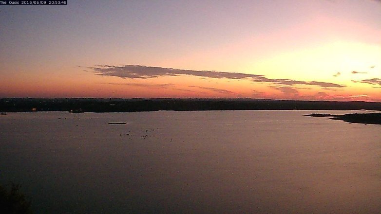 Lake Travis webcam, June 9, 2015 8:00 PM CT