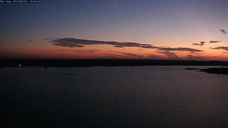 Lake Travis webcam, June 9, 2015 8:05 PM CT