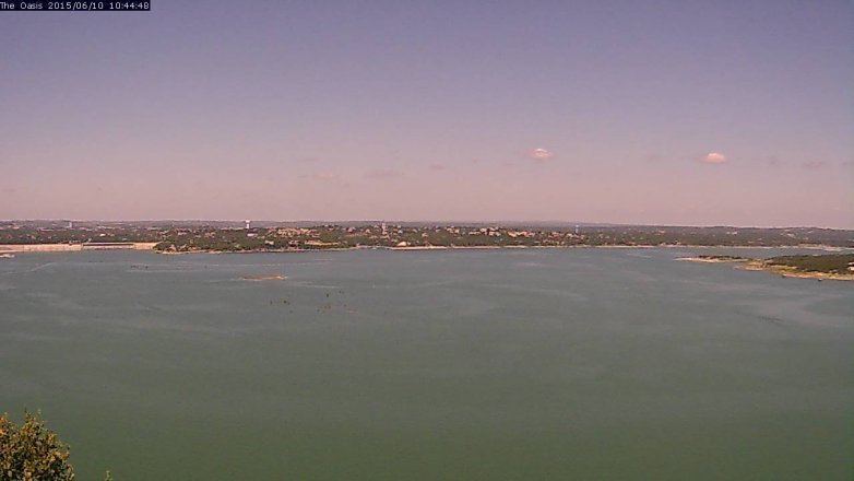 Lake Travis webcam, June 10, 2015 9:50 AM CT