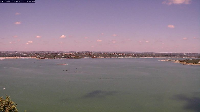 Lake Travis webcam, June 10, 2015 10:25 AM CT