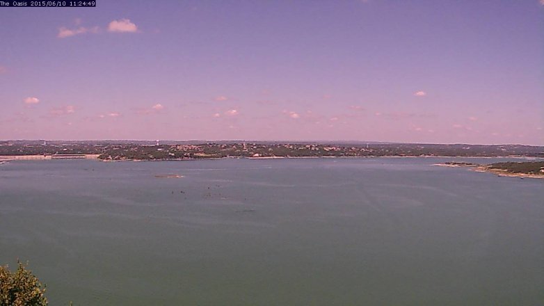 Lake Travis webcam, June 10, 2015 10:30 AM CT