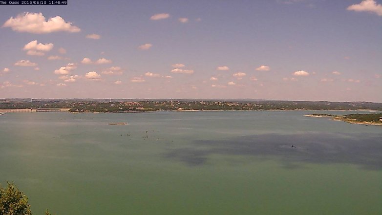Lake Travis webcam, June 10, 2015 10:55 AM CT
