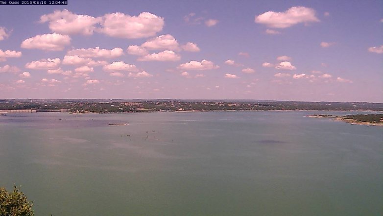 Lake Travis webcam, June 10, 2015 11:10 AM CT