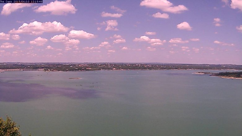 Lake Travis webcam, June 10, 2015 11:25 AM CT