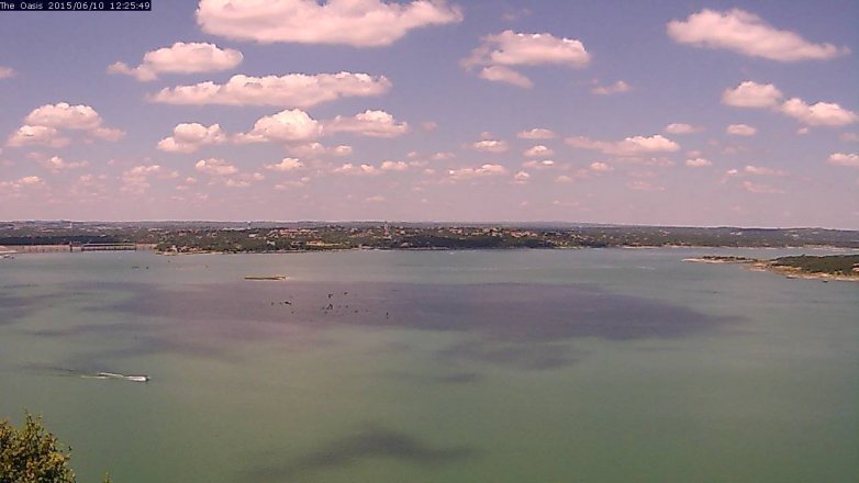 Lake Travis webcam, June 10, 2015 11:30 AM CT