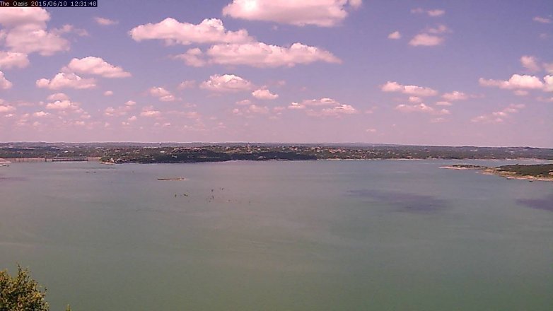 Lake Travis webcam, June 10, 2015 11:35 AM CT