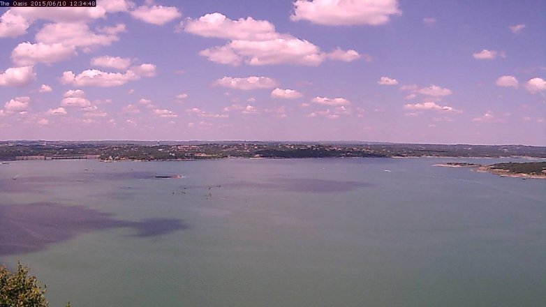 Lake Travis webcam, June 10, 2015 11:40 AM CT