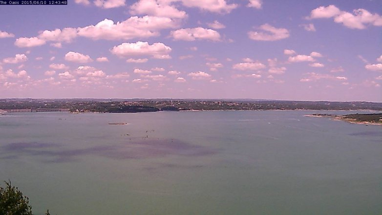 Lake Travis webcam, June 10, 2015 11:50 AM CT