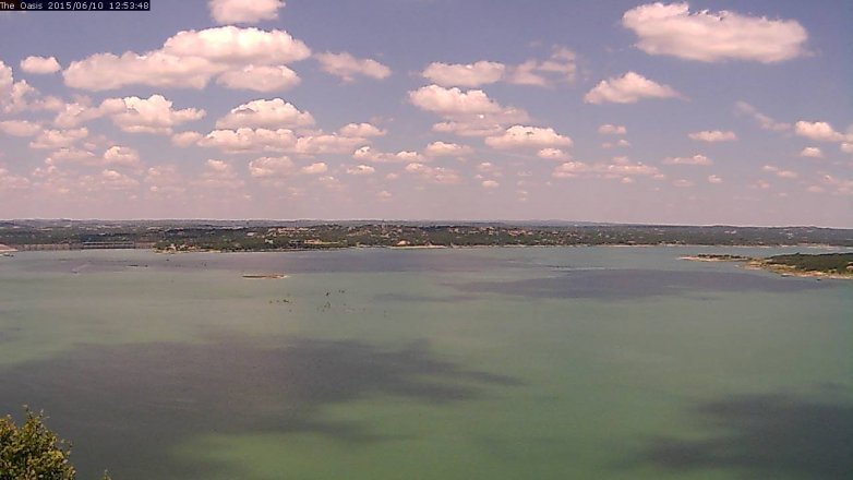 Lake Travis webcam, June 10, 2015 12:00 PM CT