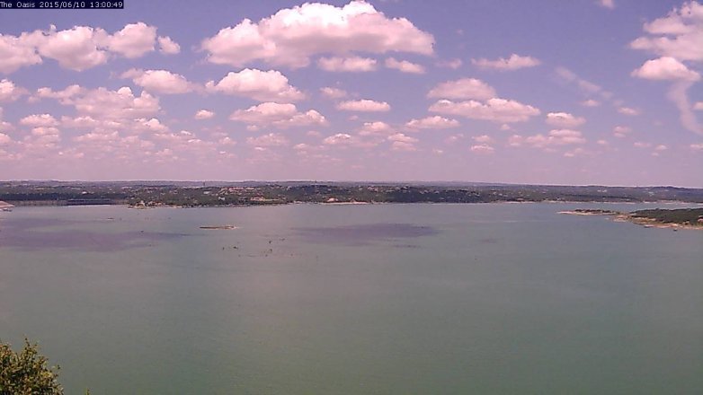 Lake Travis webcam, June 10, 2015 12:05 PM CT