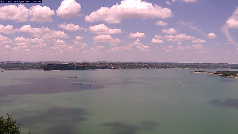 Lake Travis webcam, June 10, 2015 12:10 PM CT
