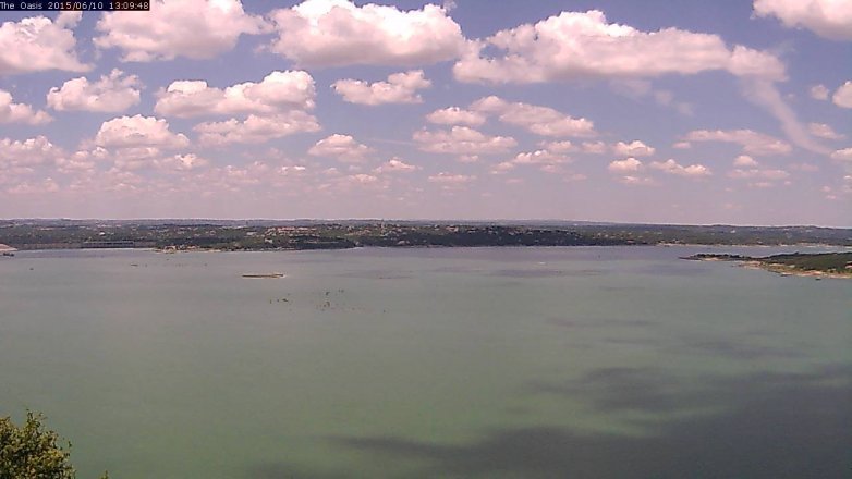 Lake Travis webcam, June 10, 2015 12:15 PM CT