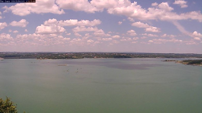 Lake Travis webcam, June 10, 2015 12:20 PM CT