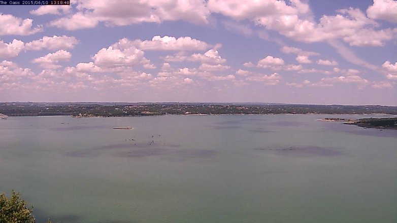 Lake Travis webcam, June 10, 2015 12:25 PM CT