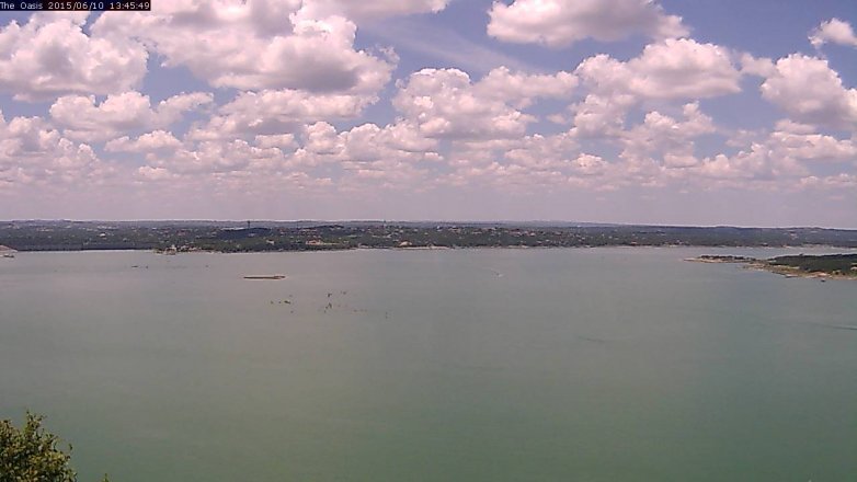 Lake Travis webcam, June 10, 2015 12:50 PM CT