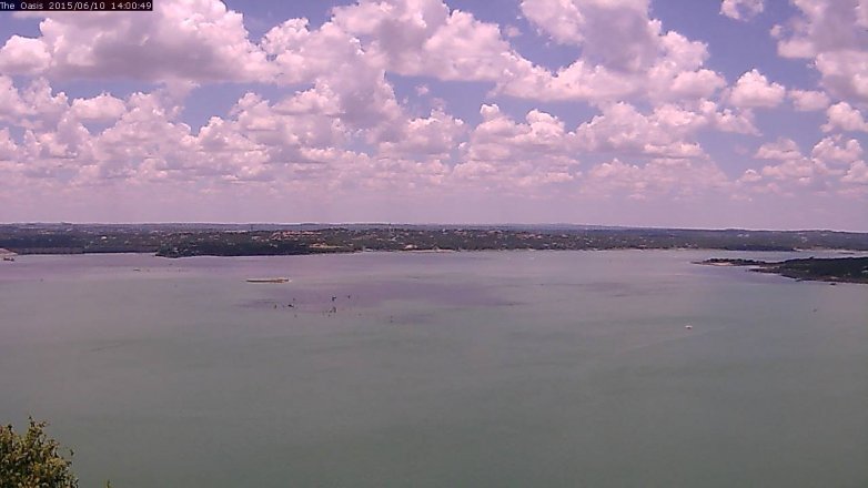 Lake Travis webcam, June 10, 2015 1:05 PM CT
