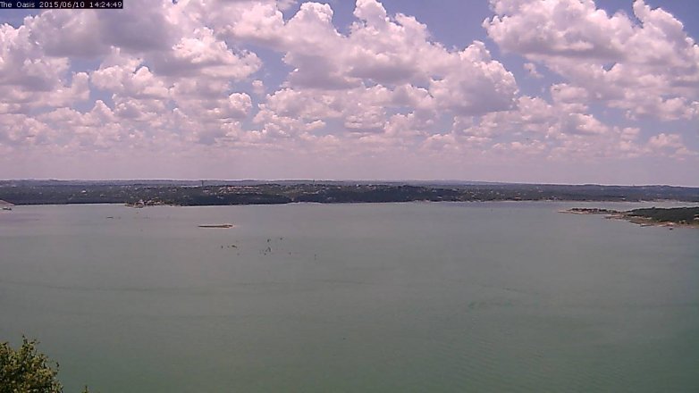 Lake Travis webcam, June 10, 2015 1:30 PM CT