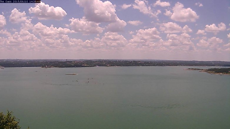 Lake Travis webcam, June 10, 2015 1:45 PM CT
