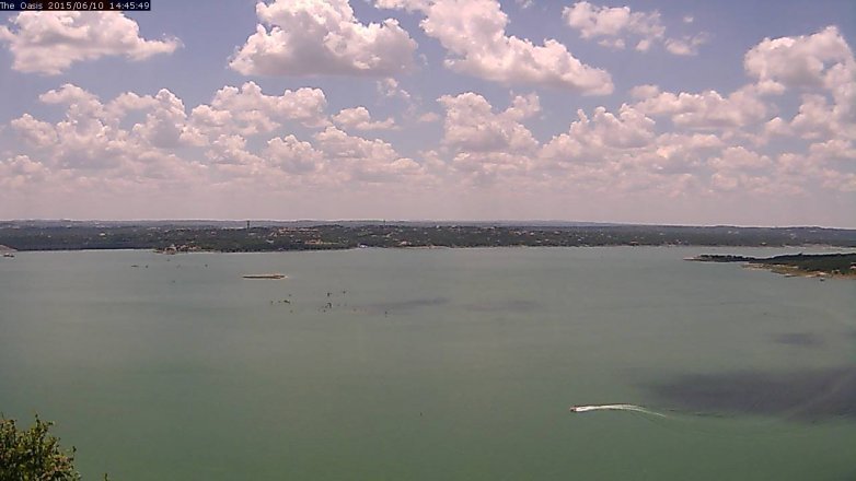 Lake Travis webcam, June 10, 2015 1:50 PM CT