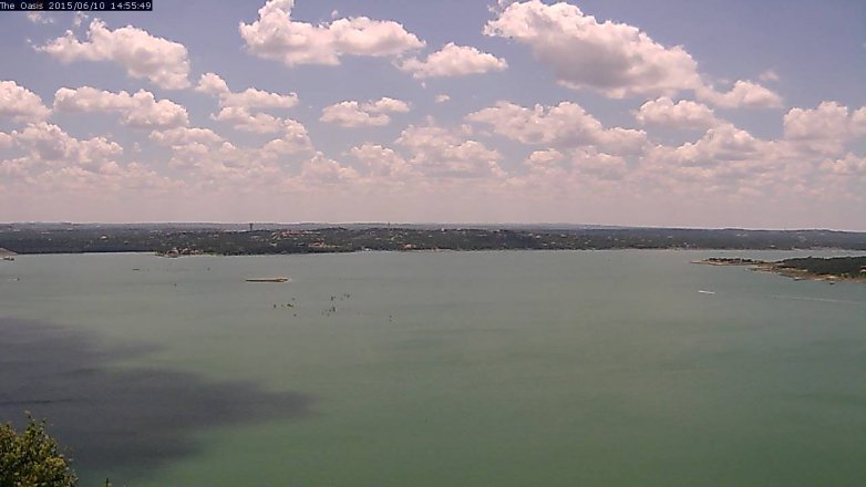 Lake Travis webcam, June 10, 2015 2:00 PM CT