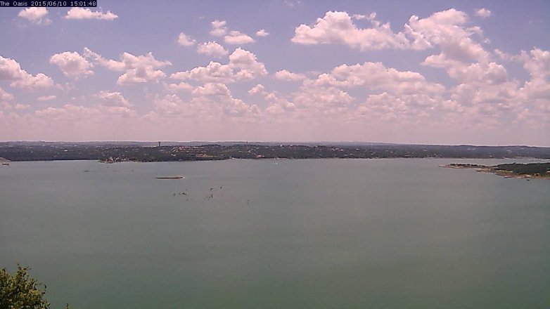 Lake Travis webcam, June 10, 2015 2:05 PM CT